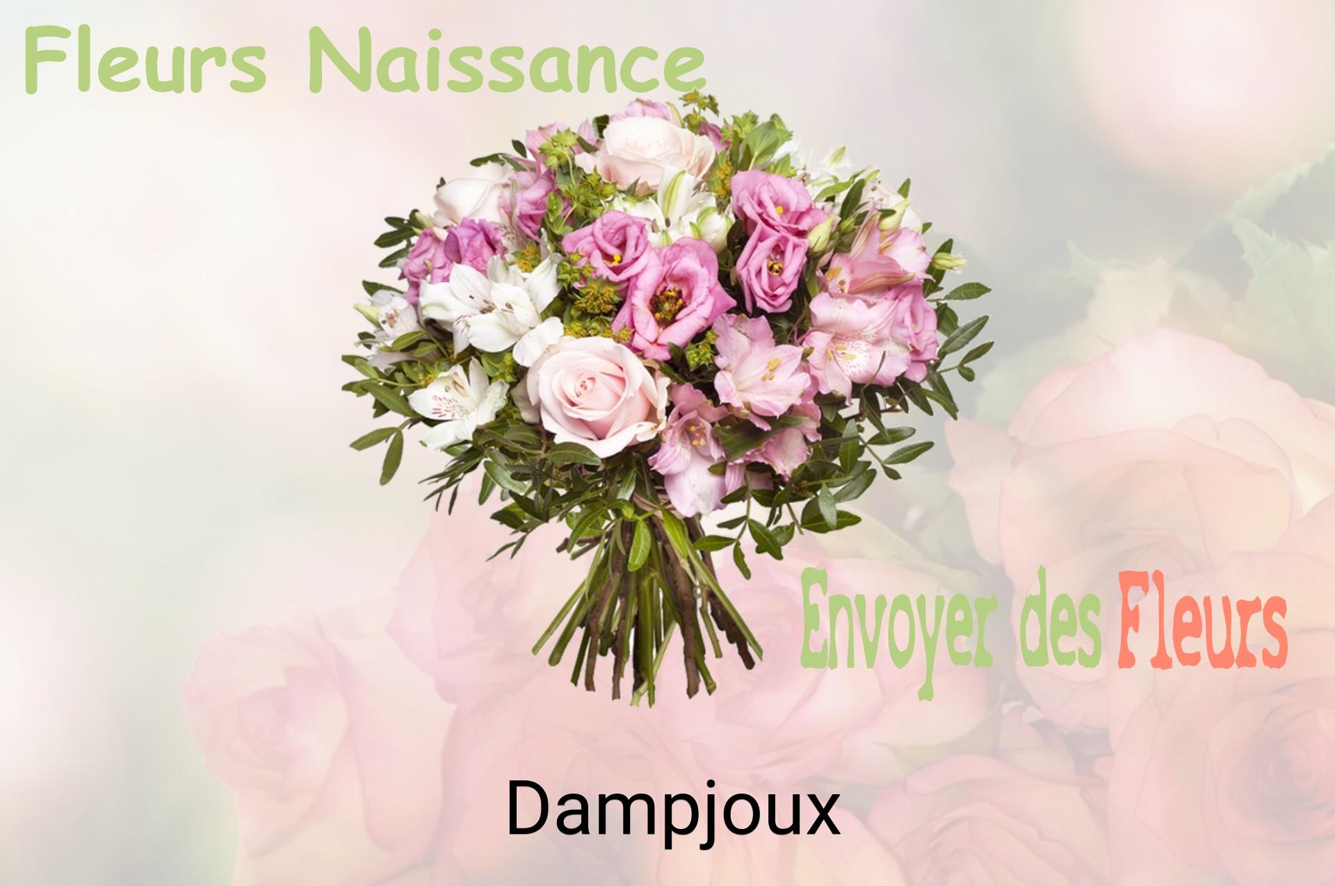 Bouquet de fleurs de naissance livré à Dampjoux