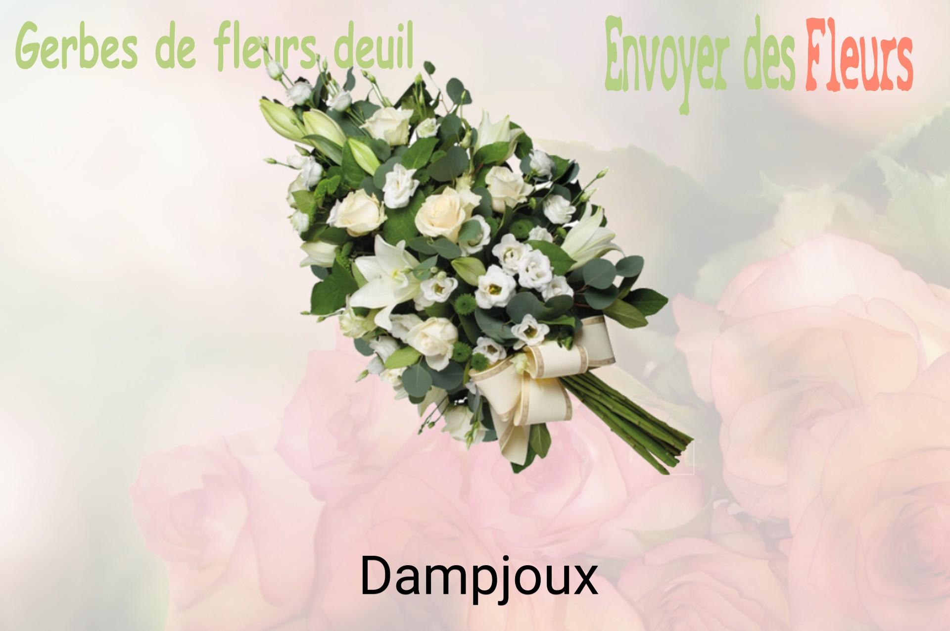 Gerbe de fleurs de deuil livrée à Dampjoux